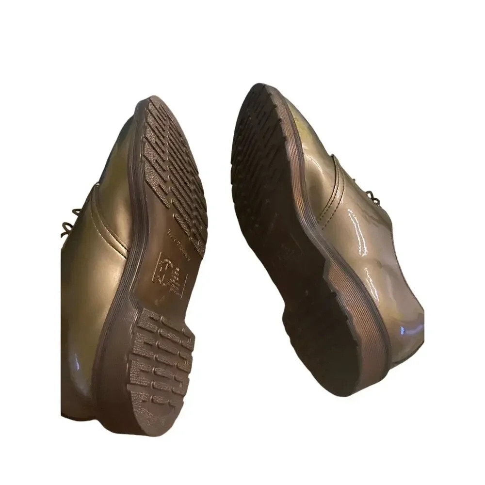 Dr. Martens Metallic Copper Spectra Patent 3eye Gibson Oxfords - Picture 6 of 8